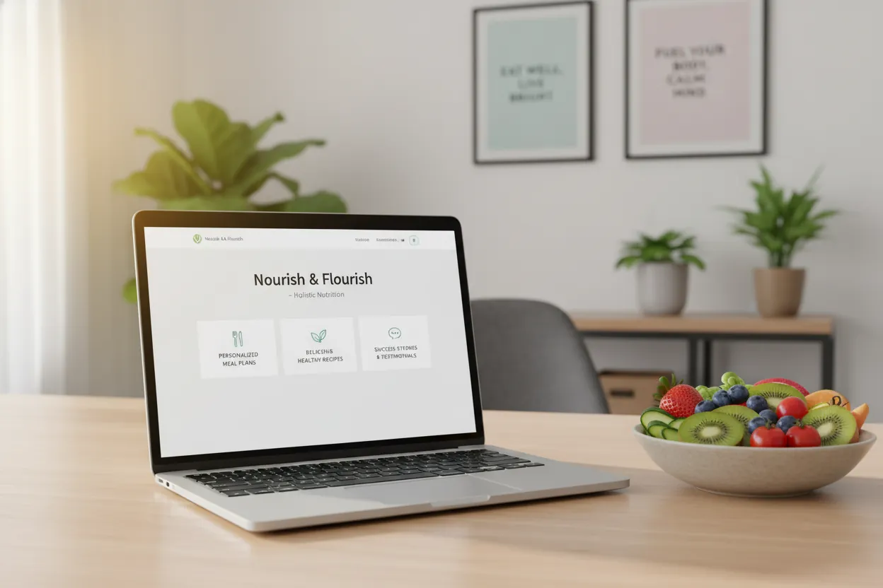 sito web per nutrizionista